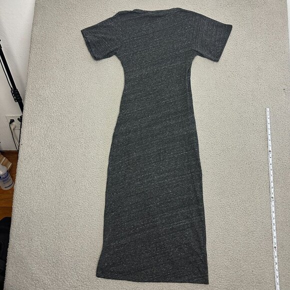 IRO PARIS Jersey Stretchy Sheath Maxi Dress Ruched Sexy Slit - Picture 14 of 16